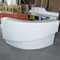 Factory Wholesale Customized Luxury Round Reception Desk Furniture