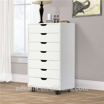 Used Bedroom Furniture Drawer Dressing Cabinet with Wheels