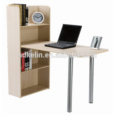 Office furniture wooden computer desk with stainless steel legs